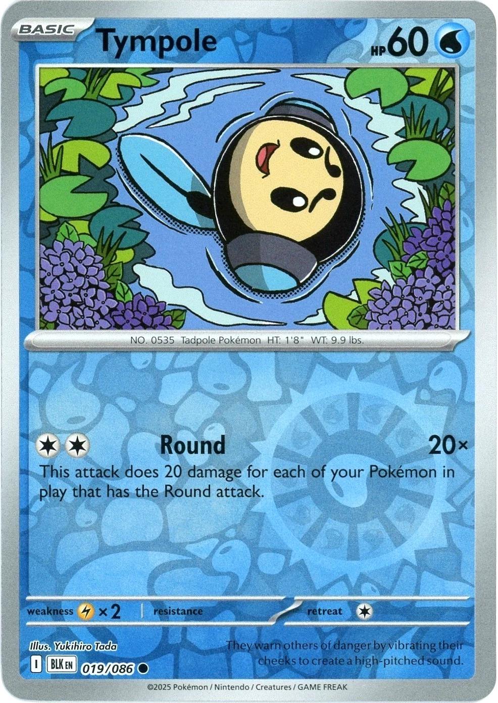 Black Bolt Tympole [Reverse] Pokémon card